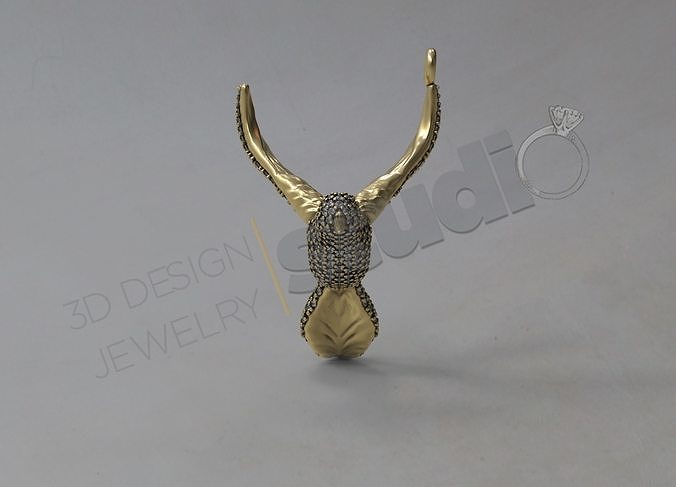 Highly detailed humming bird pendant 3D print model