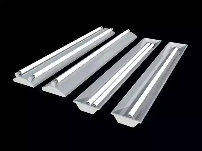 Japanese ceiling fluorescent lamp set