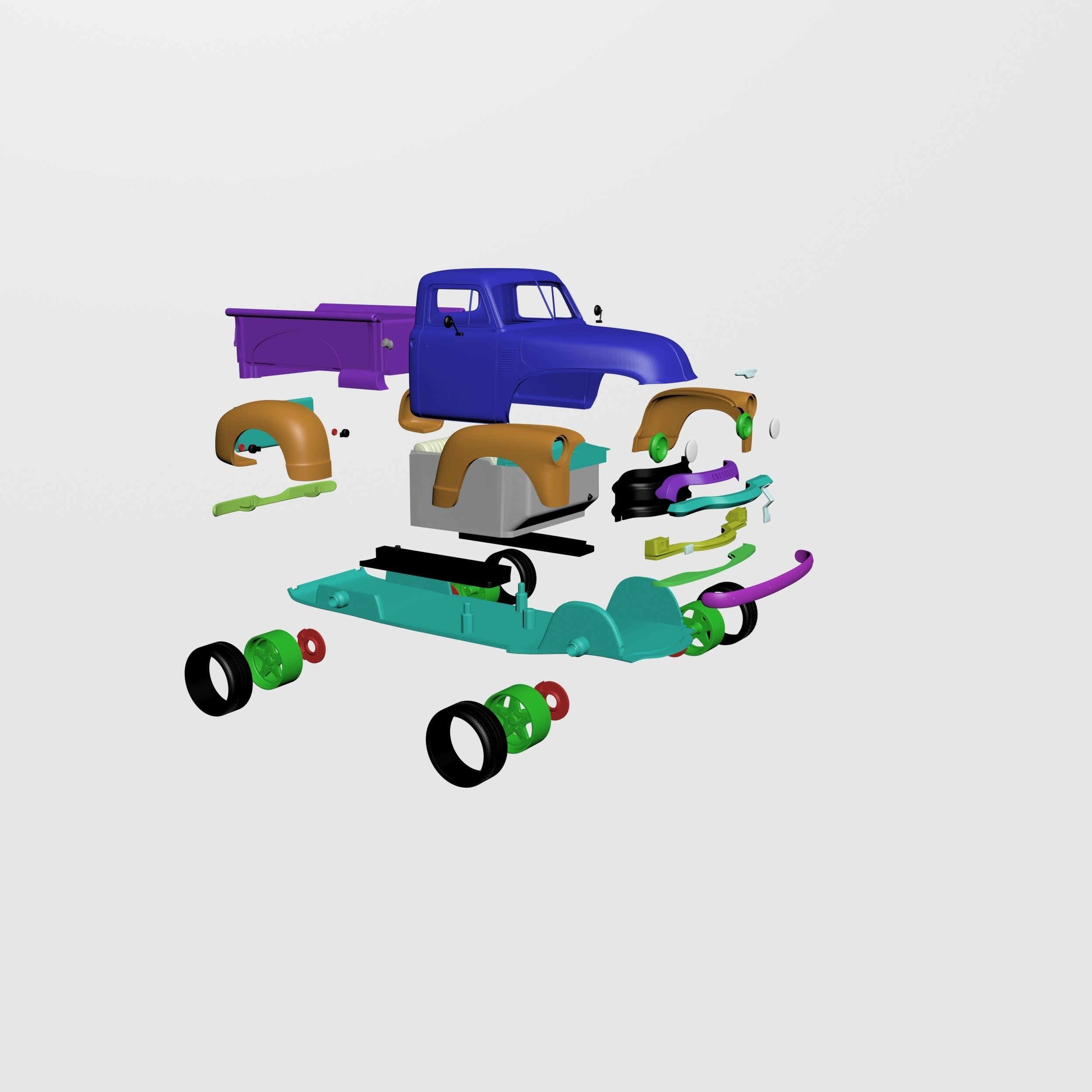Chevrolet 3100 Pickup Ready to Print 3D print model_13