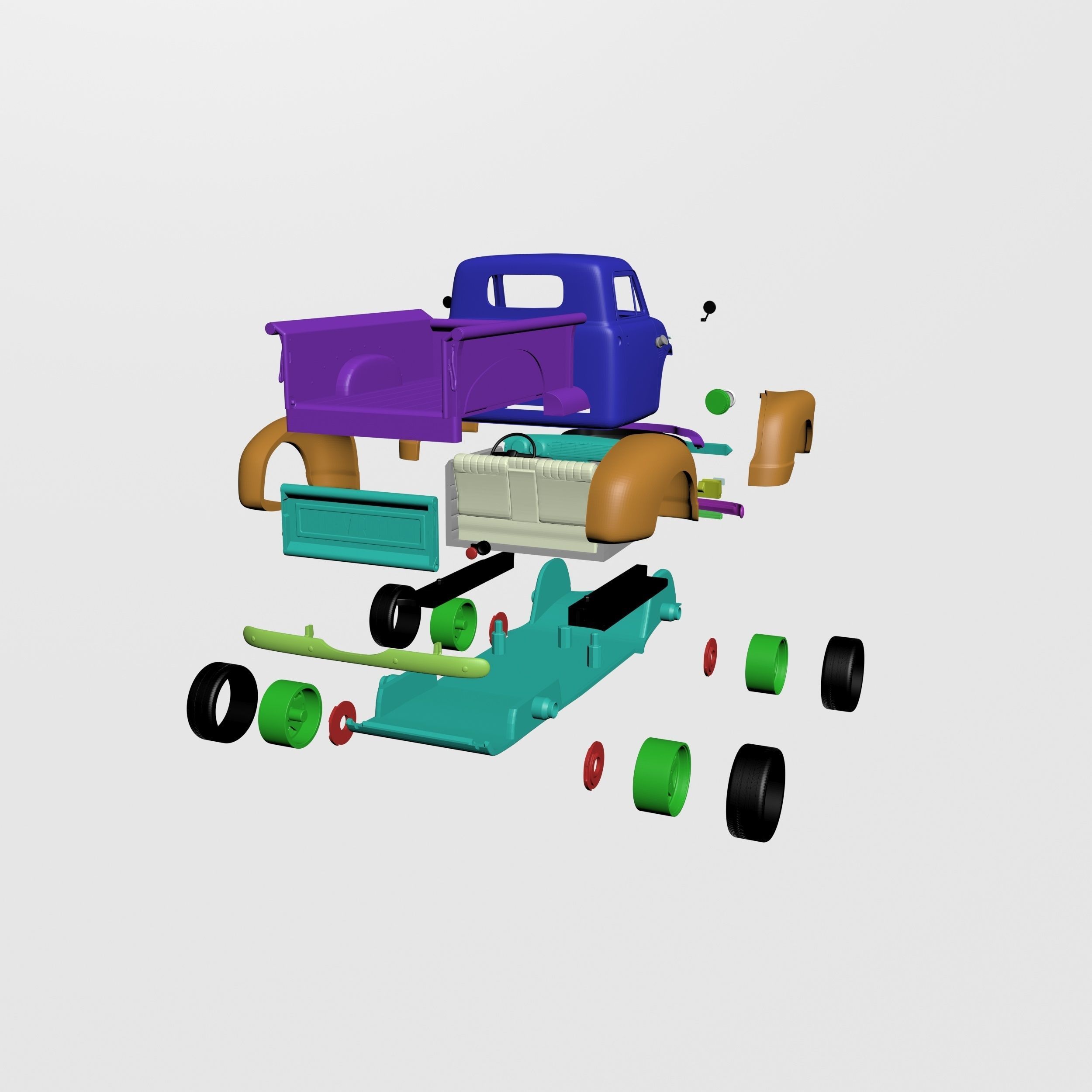 Chevrolet 3100 Pickup Ready to Print 3D print model_14