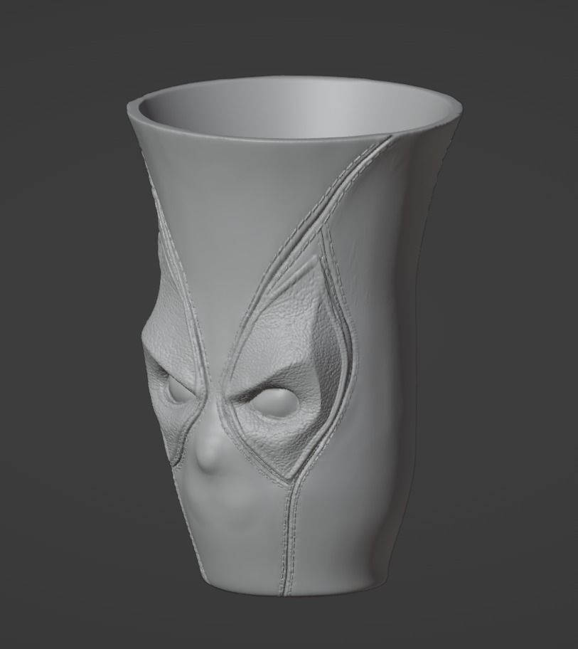 Deadpool Vase 3D print model_5
