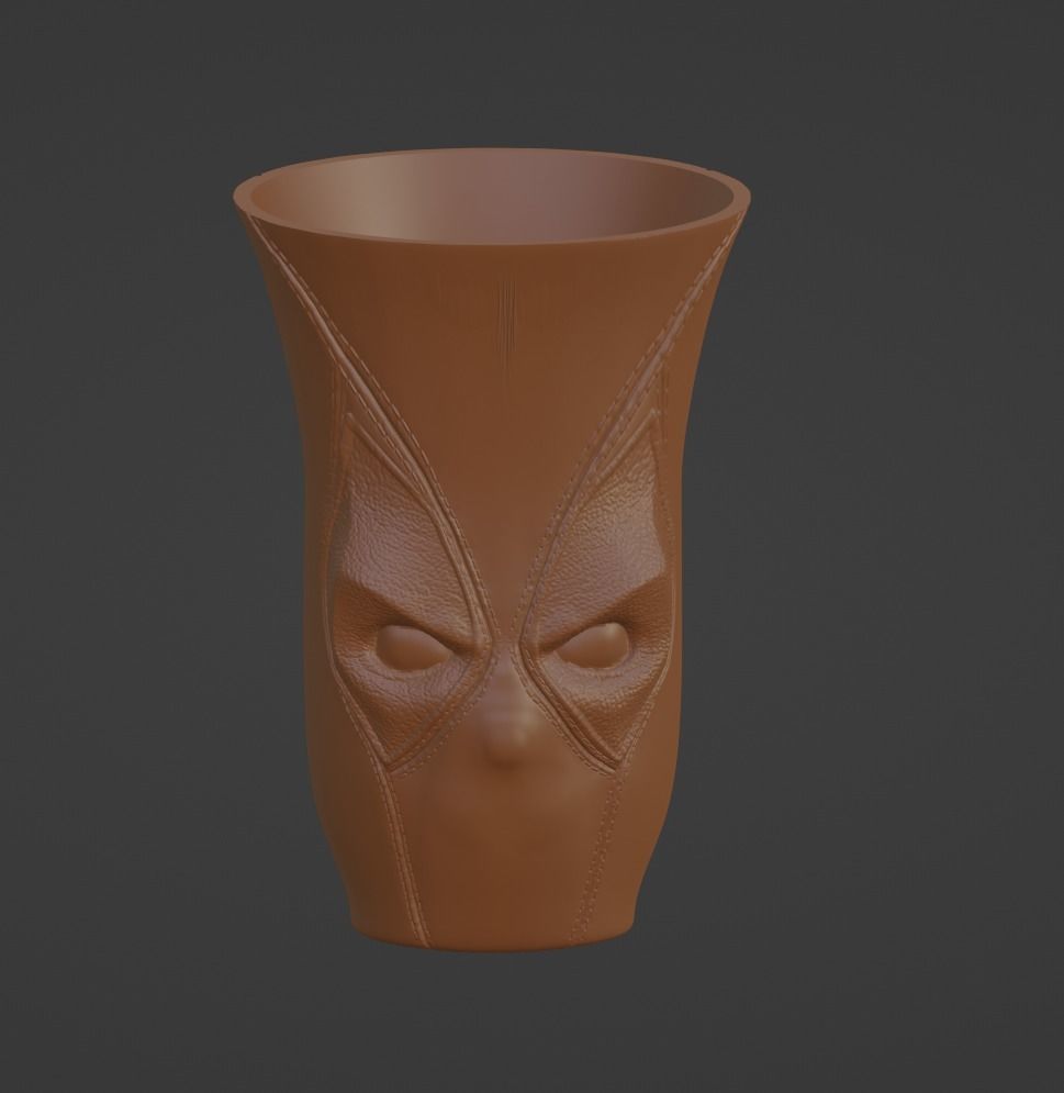 Deadpool Vase 3D print model_1