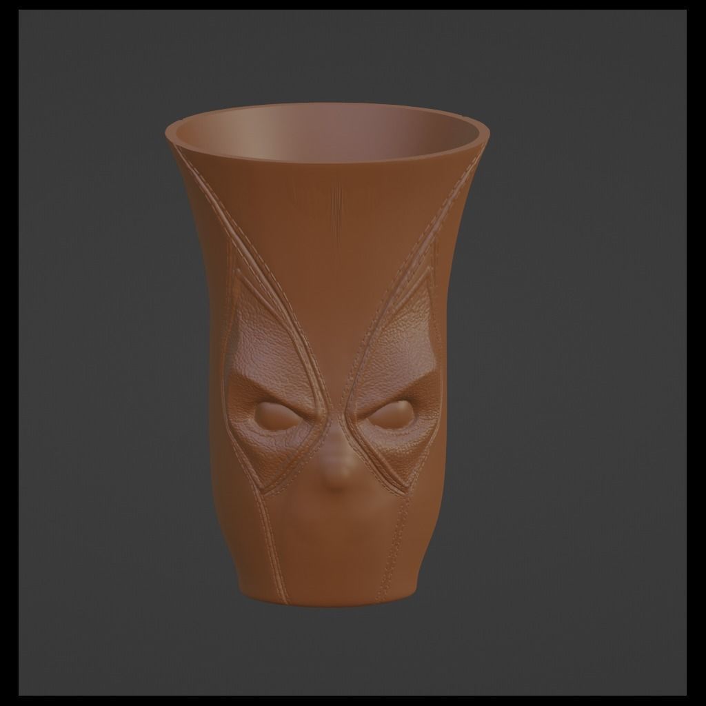 Deadpool Vase 3D print model_8
