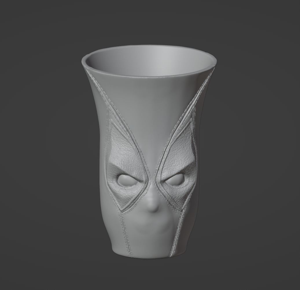 Deadpool Vase 3D print model_4
