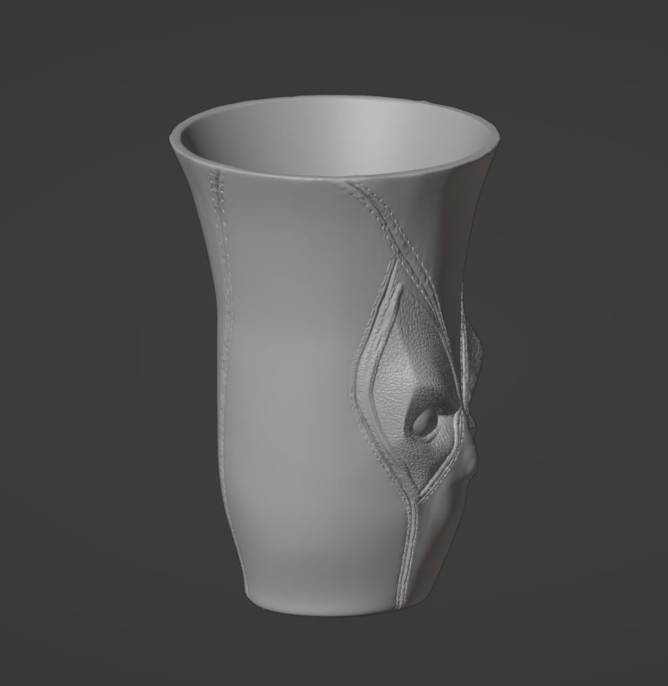 Deadpool Vase 3D print model_7