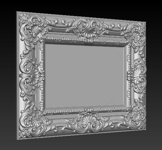 Frame Relief 10 3D print model_2
