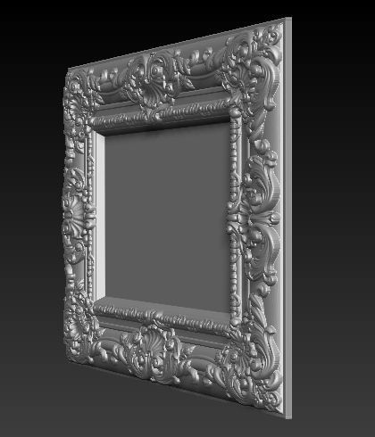Frame Relief 10 3D print model_3
