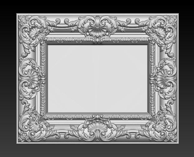 Frame Relief 10 3D print model_1