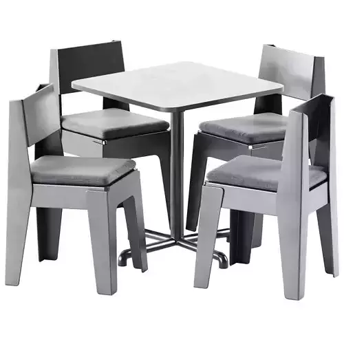 Ikea STENSELE Table and Butter Chair Upholstered Seat 