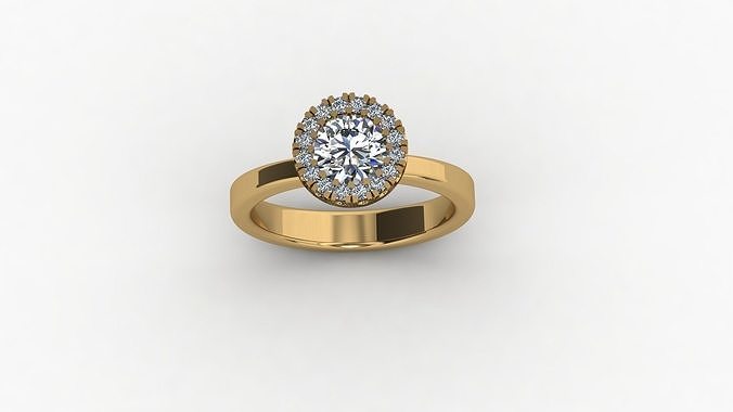 ladies ring 3D print model