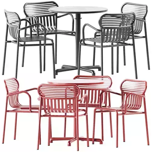 Ikea Stensele Round Table and Week-end Chair by Petite Friture