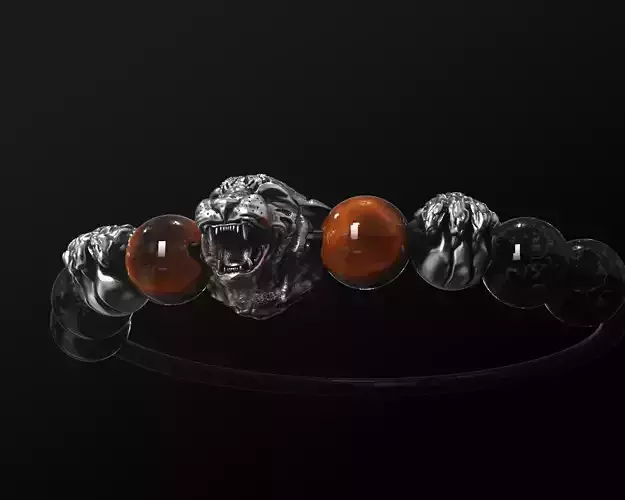 Tiger bracelet 3D print model