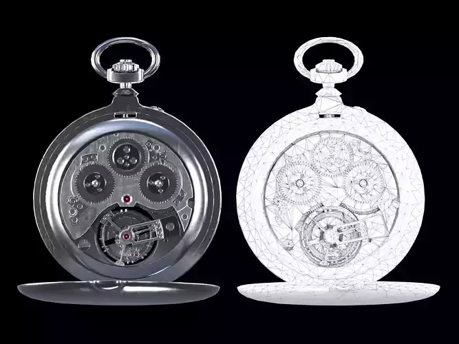Watch 17 Low-poly Low-poly 3D model