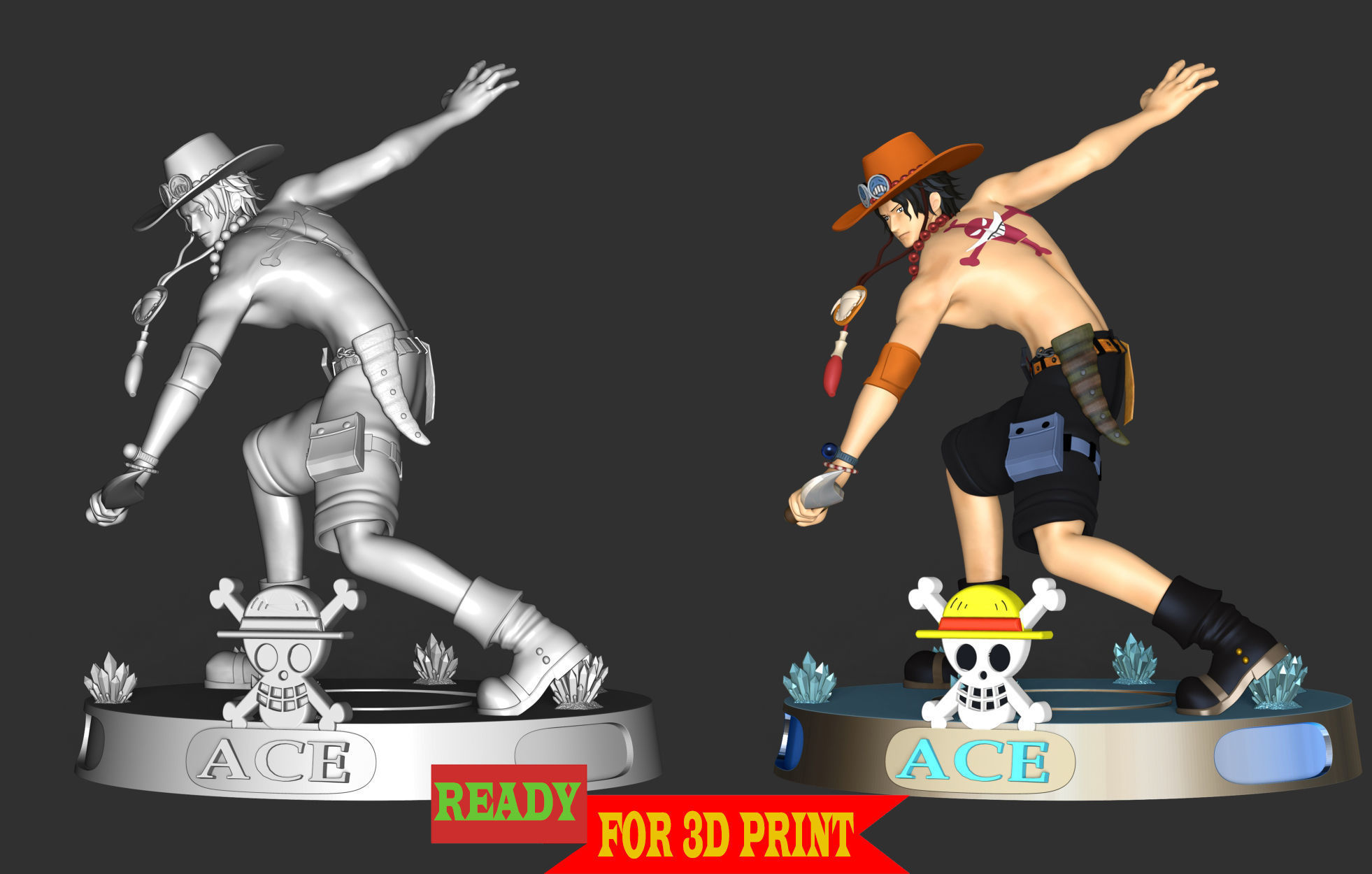 Portgas D-Ace - One Piece 3D print model_4