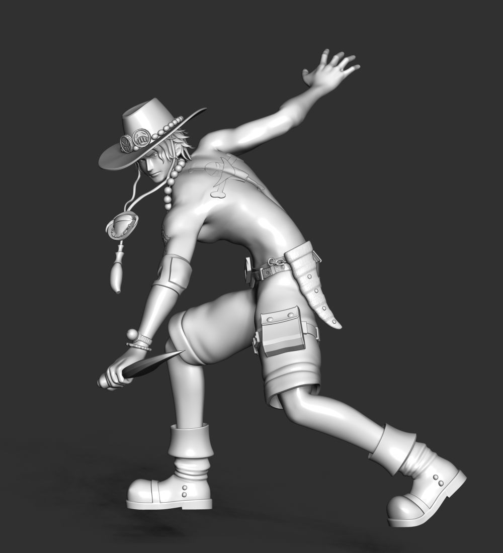 Portgas D-Ace - One Piece 3D print model_16