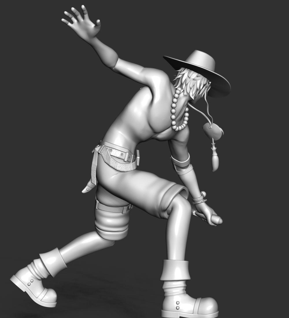 Portgas D-Ace - One Piece 3D print model_18