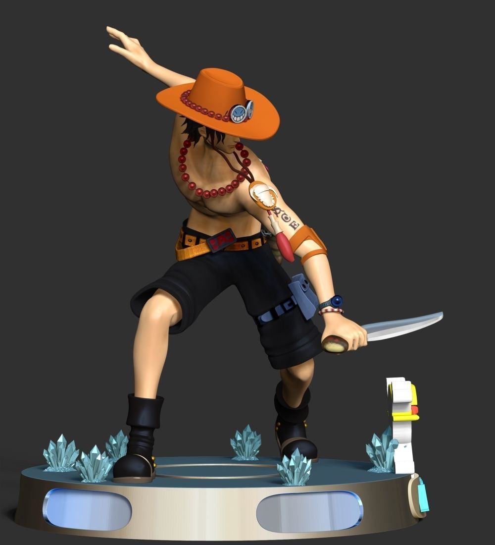 Portgas D-Ace - One Piece 3D print model_11
