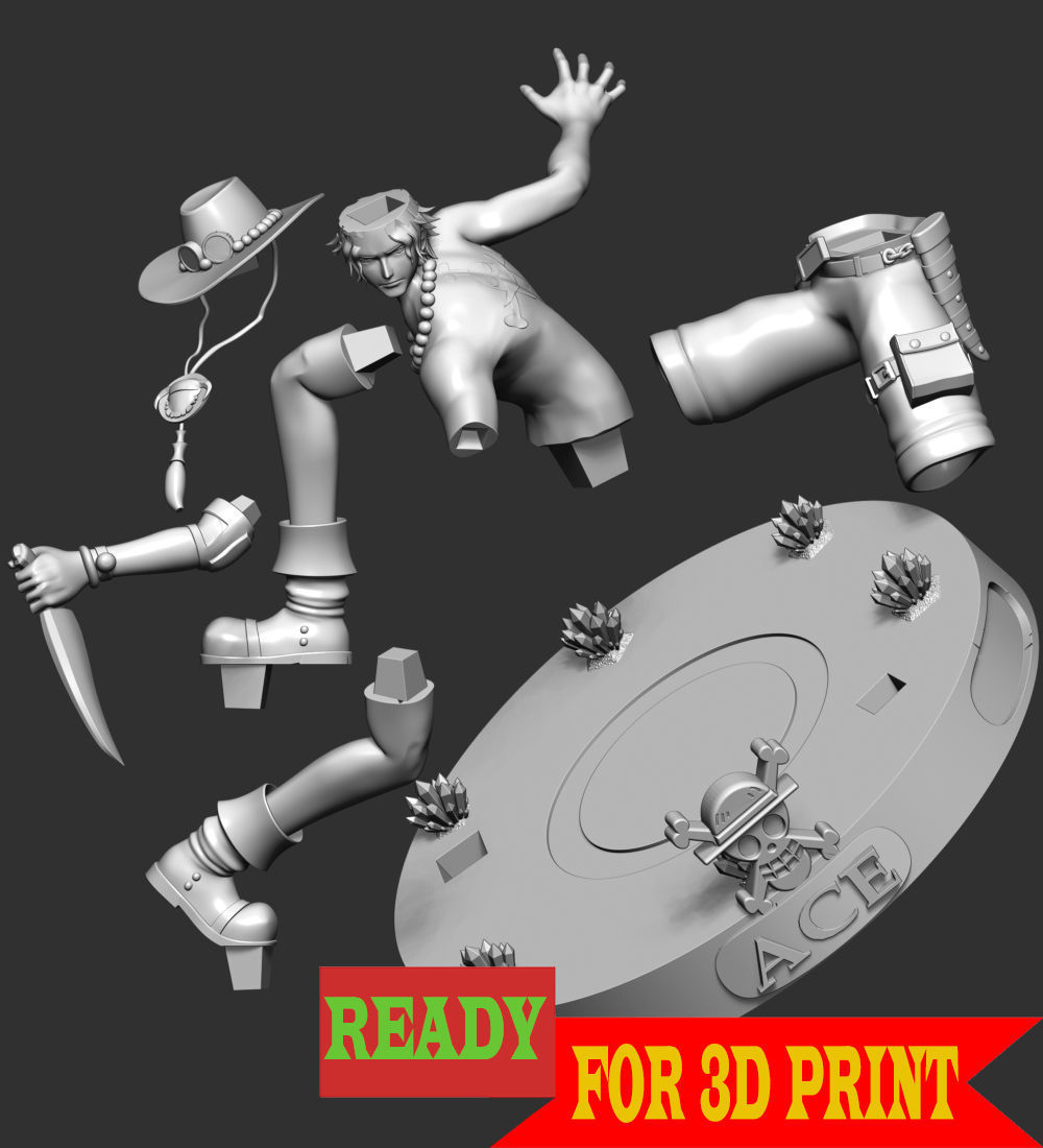 Portgas D-Ace - One Piece 3D print model_3
