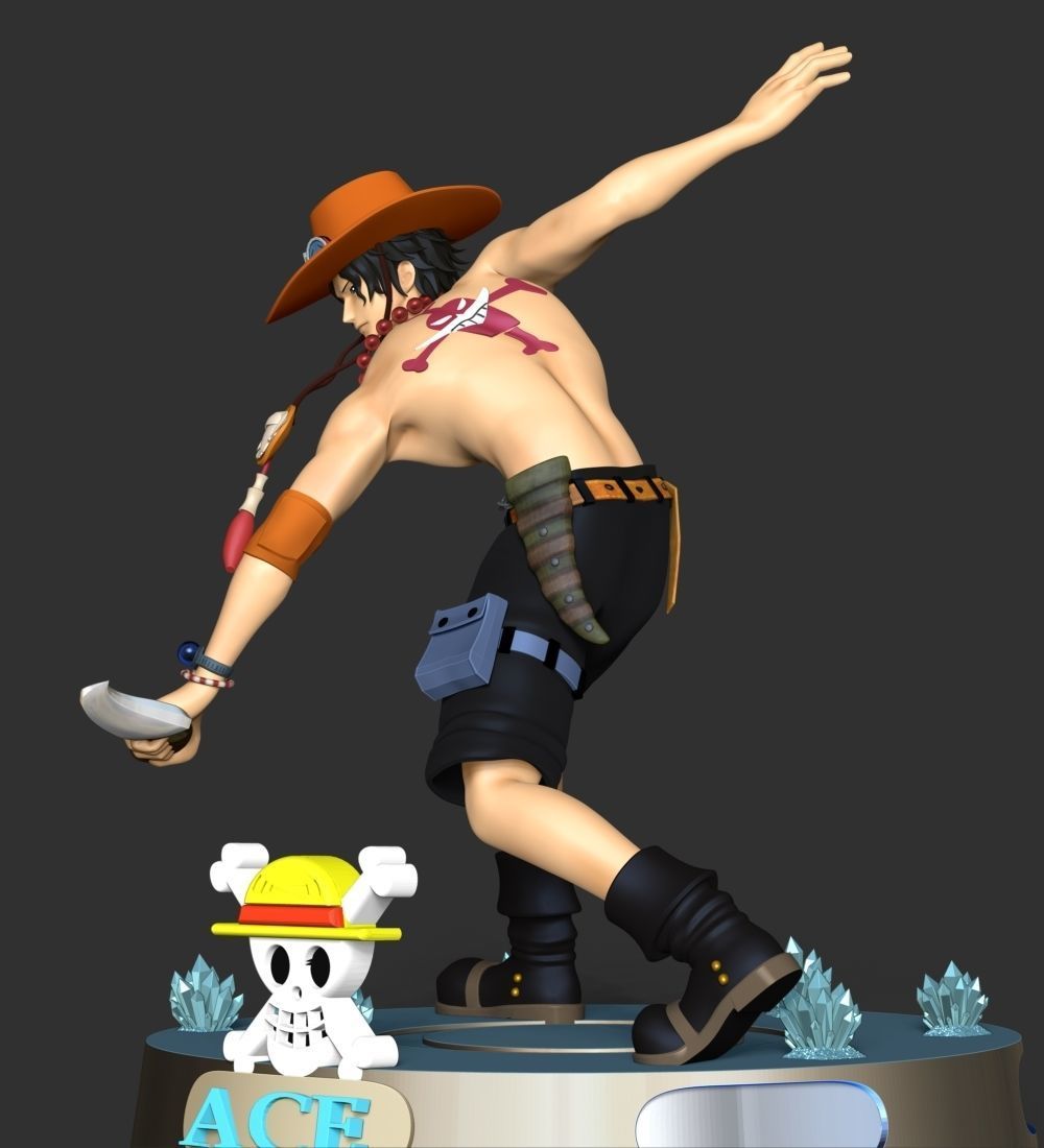 Portgas D-Ace - One Piece 3D print model_8