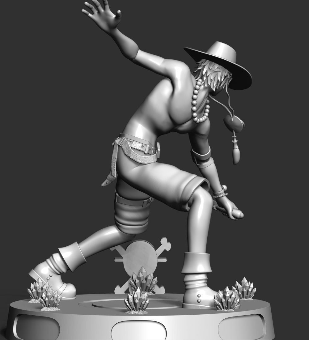 Portgas D-Ace - One Piece 3D print model_14