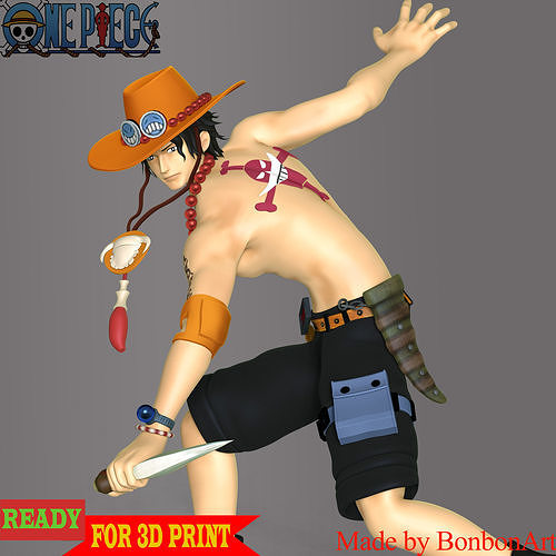 Portgas D-Ace - One Piece 3D print model