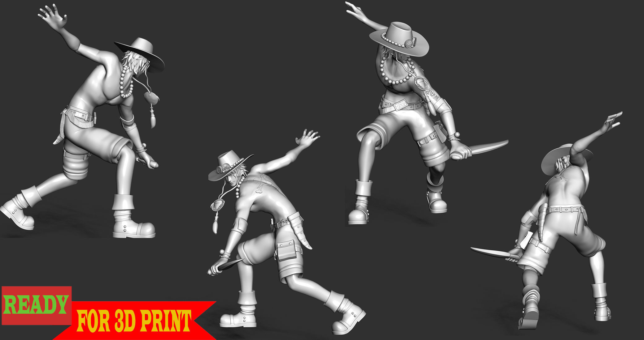 Portgas D-Ace - One Piece 3D print model_5