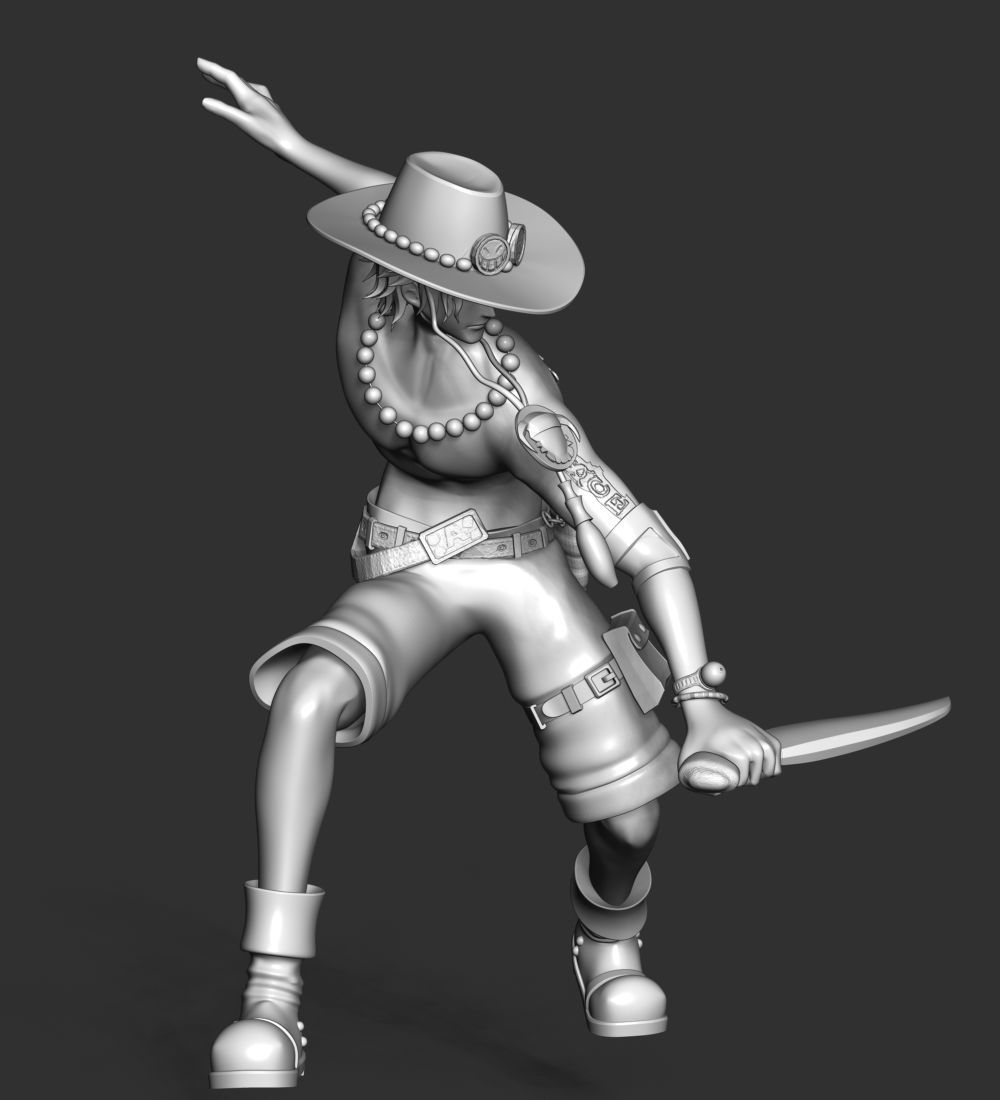 Portgas D-Ace - One Piece 3D print model_15