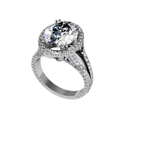 Katie Holmes engagement  ring 3D print model