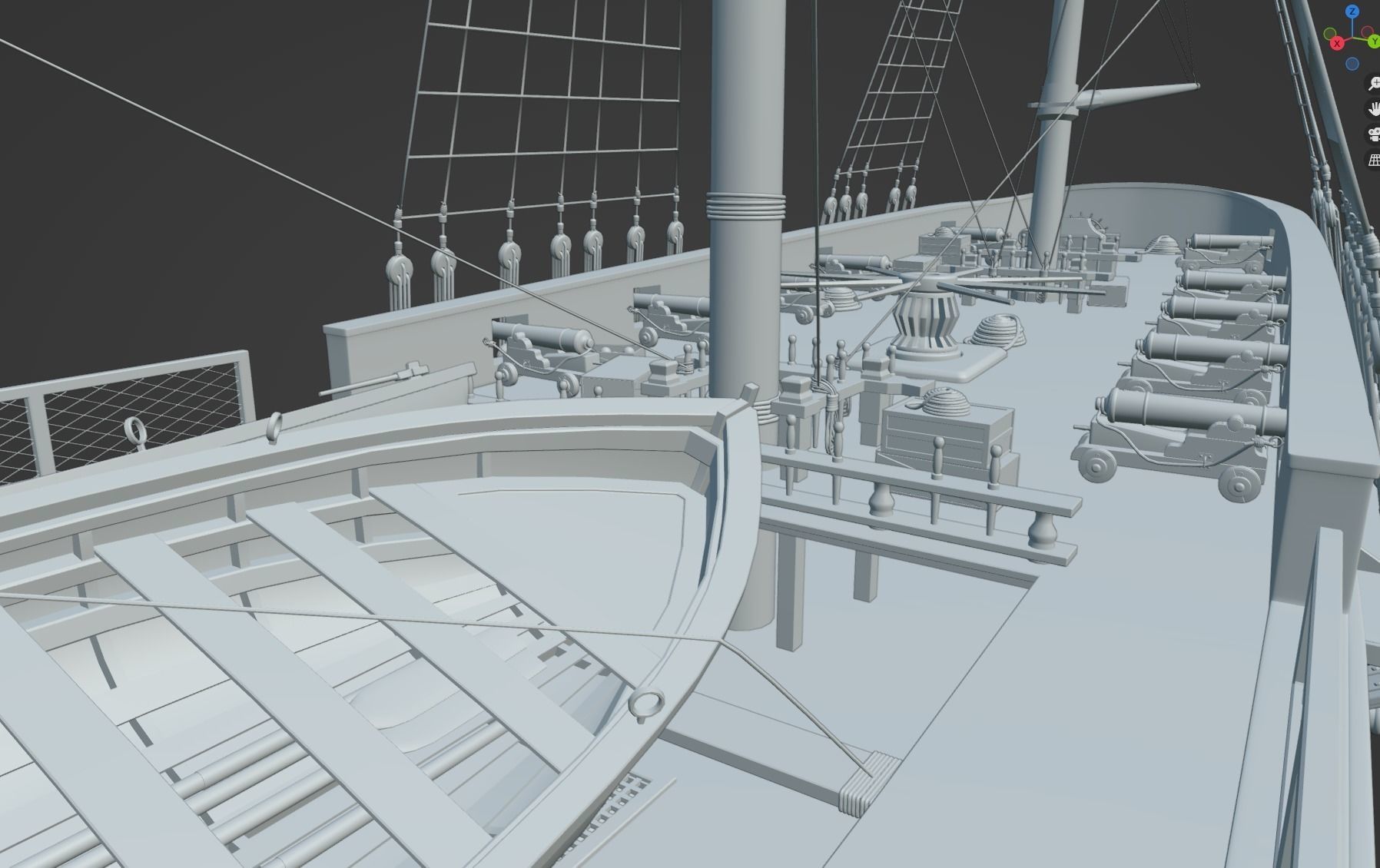 PBR-Endeavour sailing frigate  3D model_52