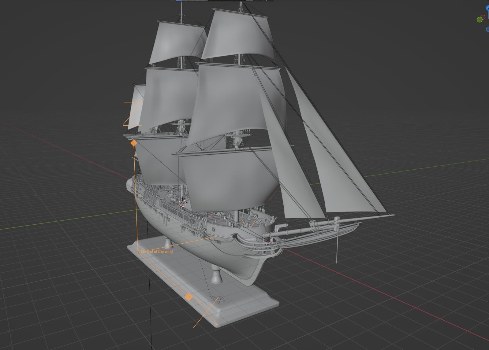 PBR-Endeavour sailing frigate  3D model_53