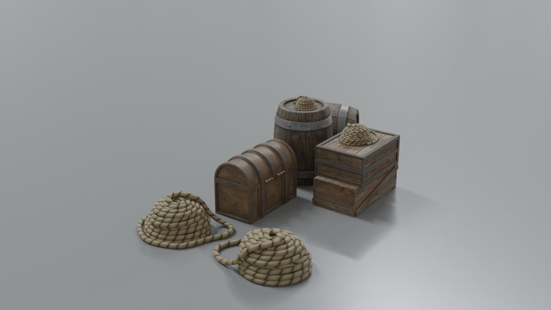 PBR-Endeavour sailing frigate  3D model_35