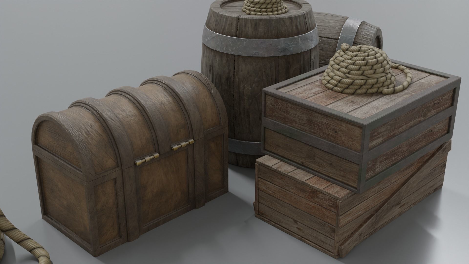 PBR-Endeavour sailing frigate  3D model_38