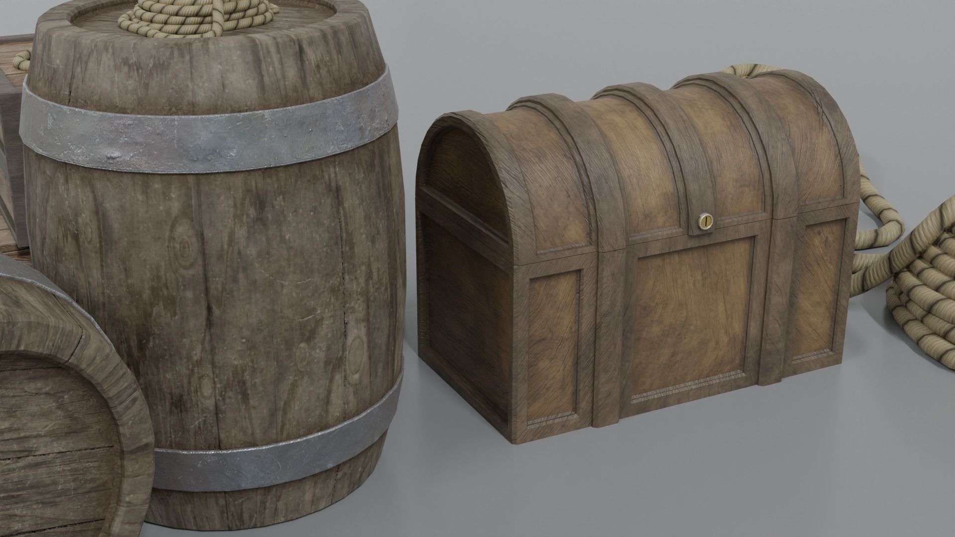 PBR-Endeavour sailing frigate  3D model_37