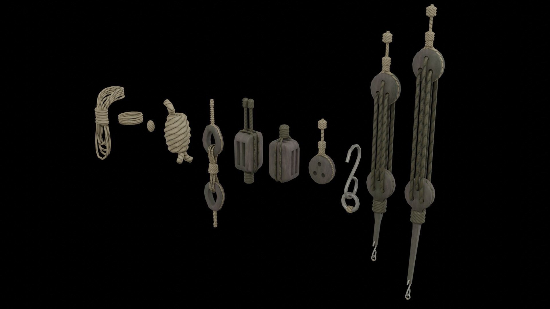 PBR-Endeavour sailing frigate  3D model_47