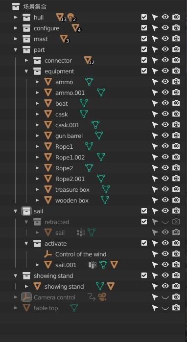 PBR-Endeavour sailing frigate  3D model_19