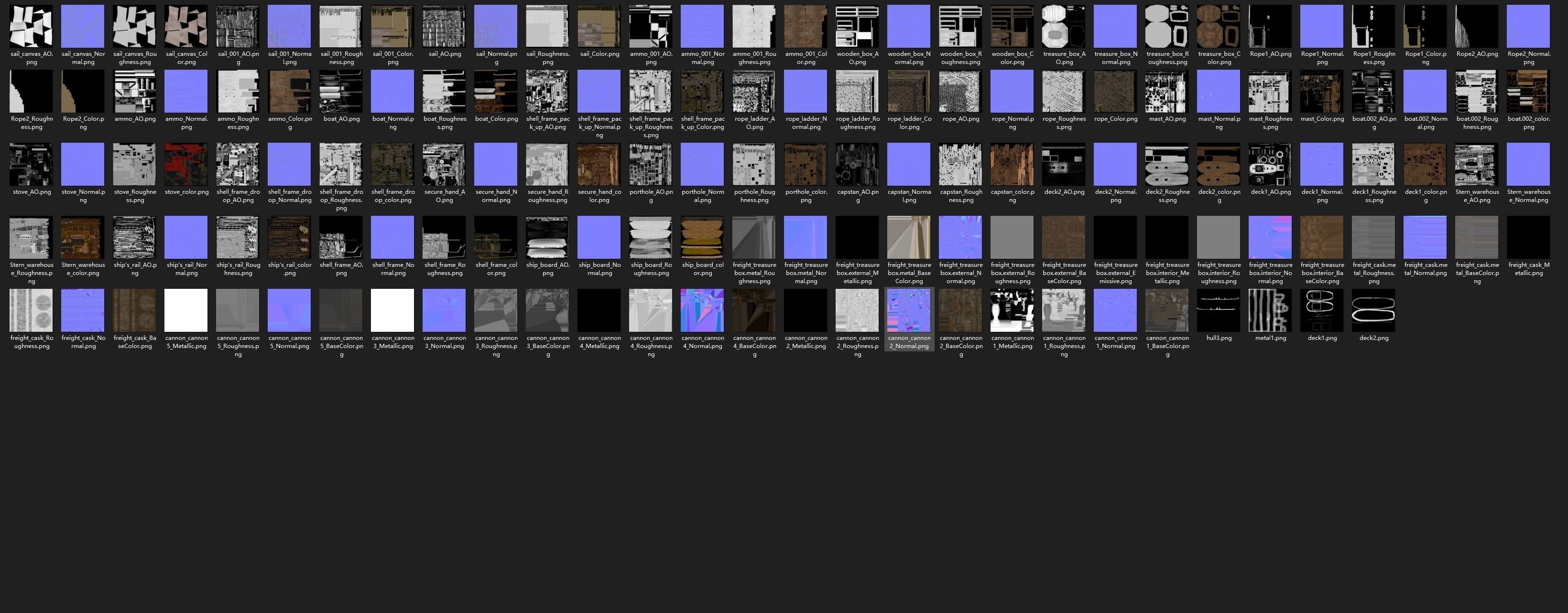PBR-Endeavour sailing frigate  3D model_54