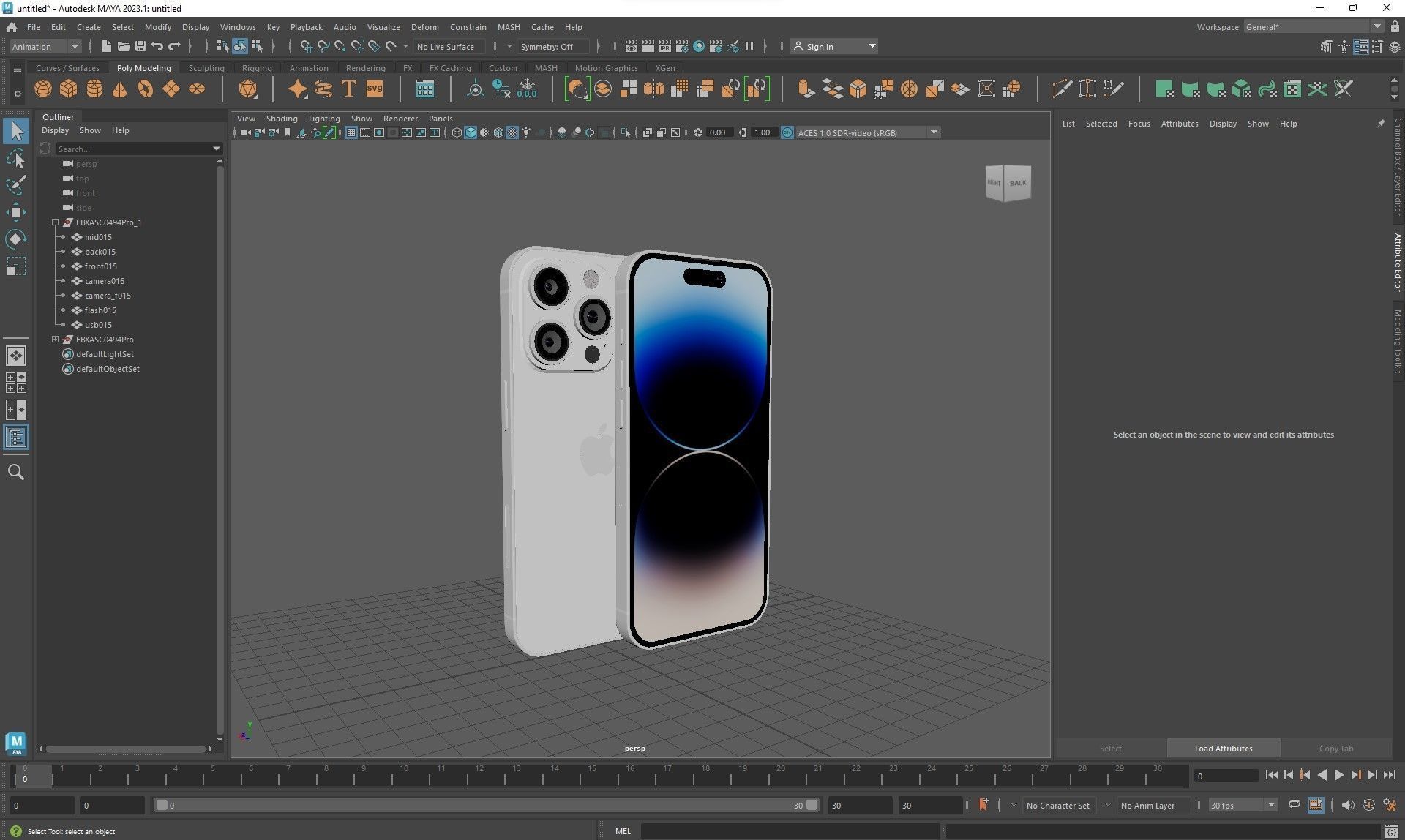 Apple iPhone 14 Pro All color Low-poly 3D model_73