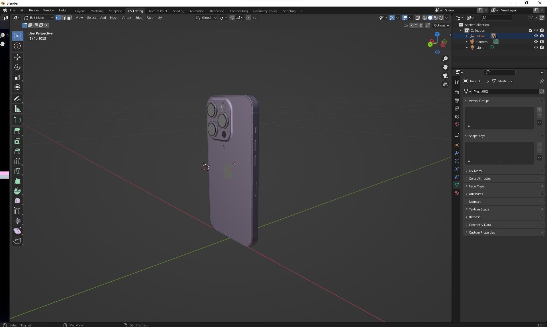 Apple iPhone 14 Pro All color Low-poly 3D model_60