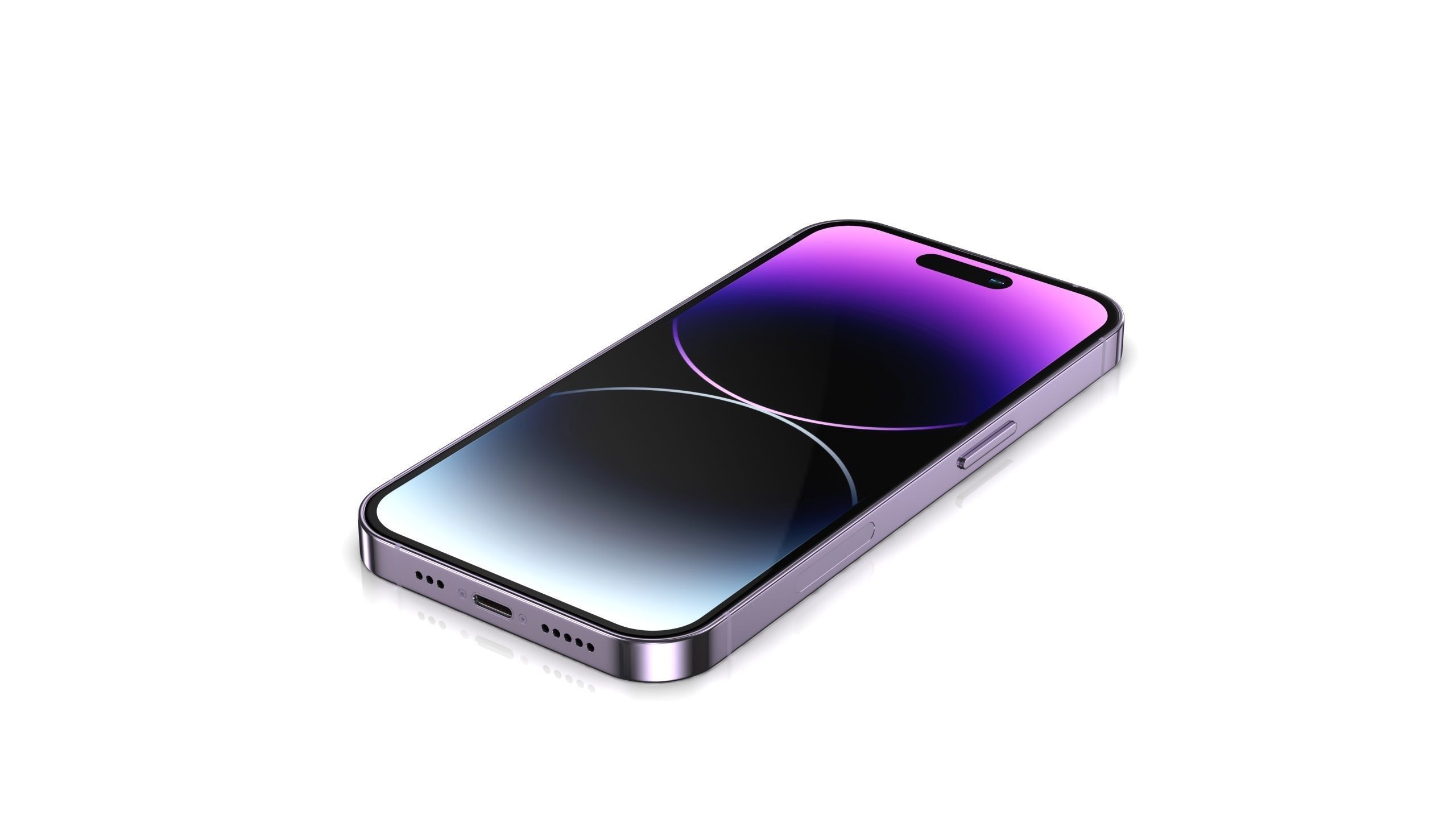 Apple iPhone 14 Pro All color Low-poly 3D model_35