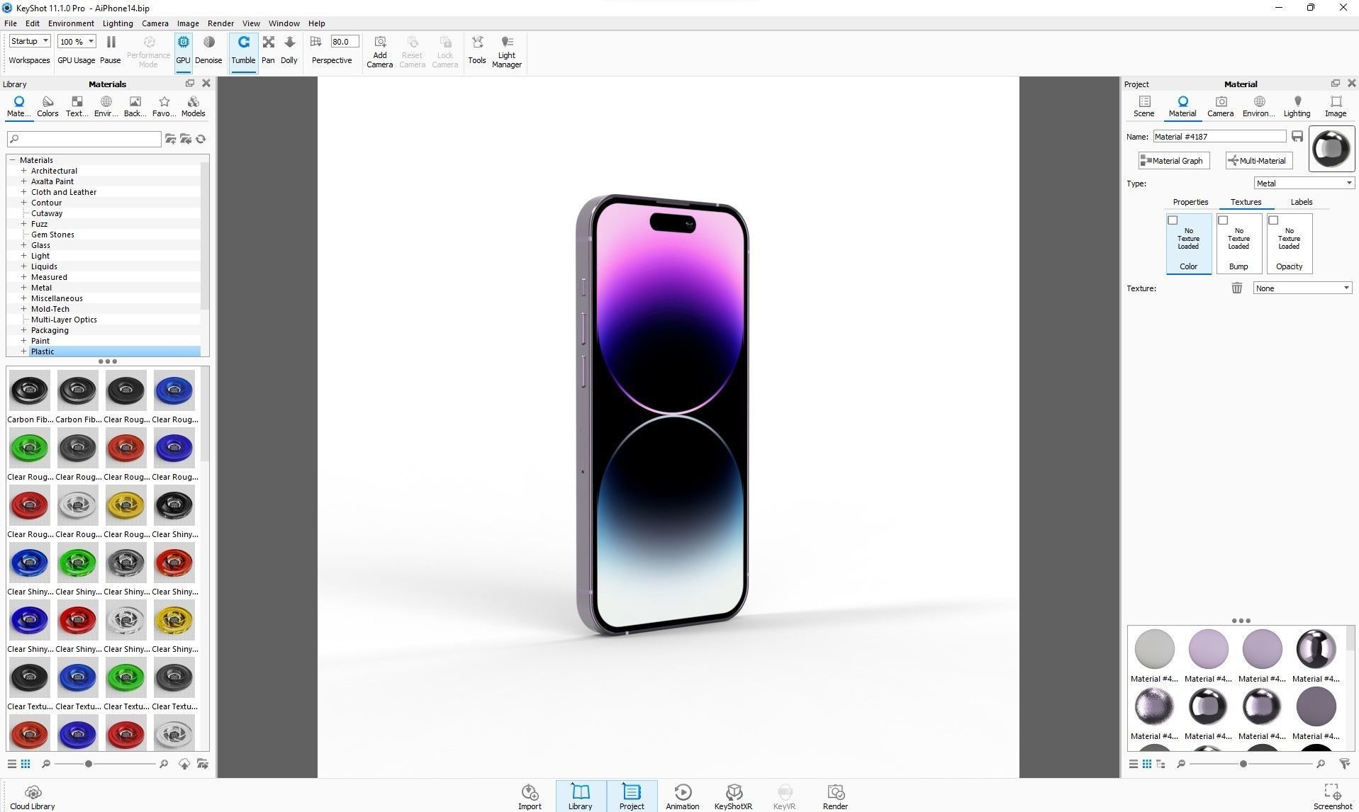 Apple iPhone 14 Pro All color Low-poly 3D model_66