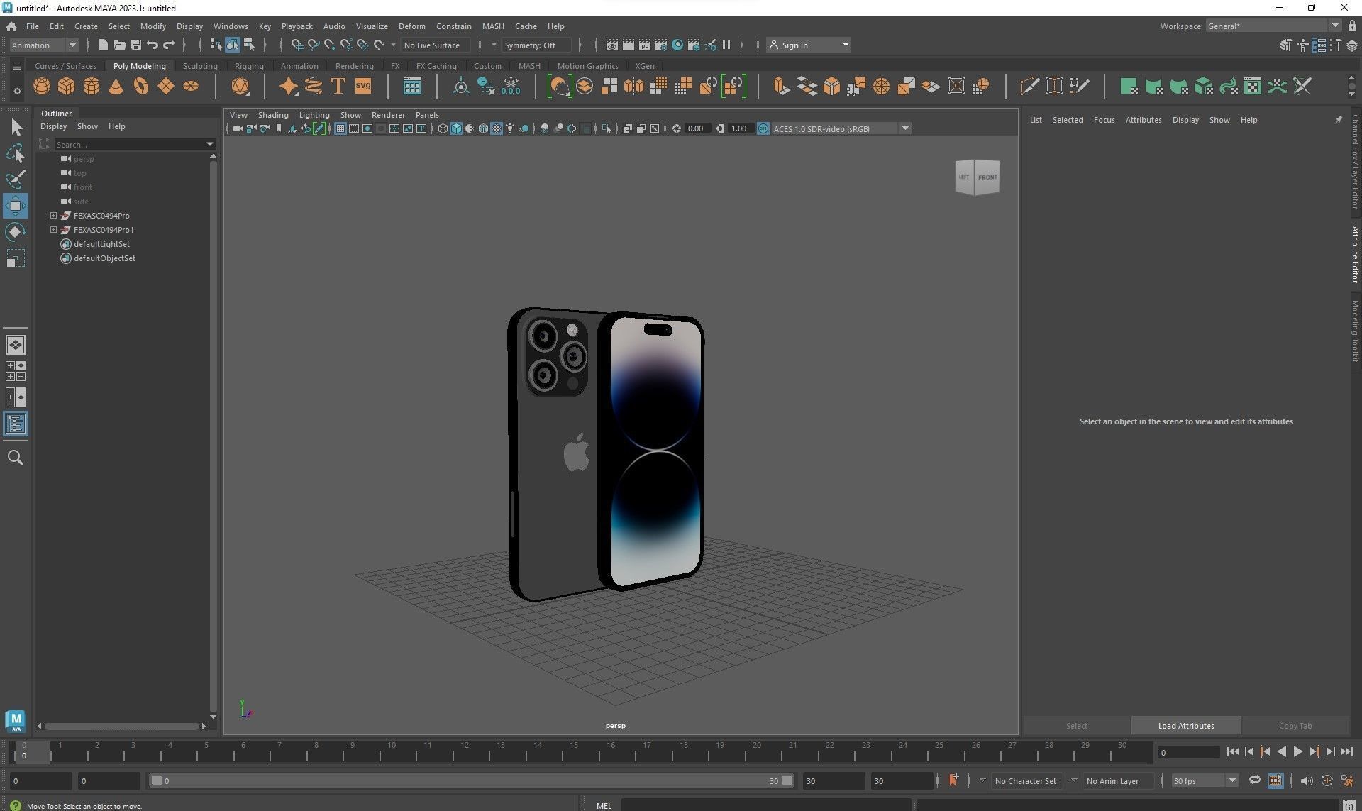 Apple iPhone 14 Pro All color Low-poly 3D model_72