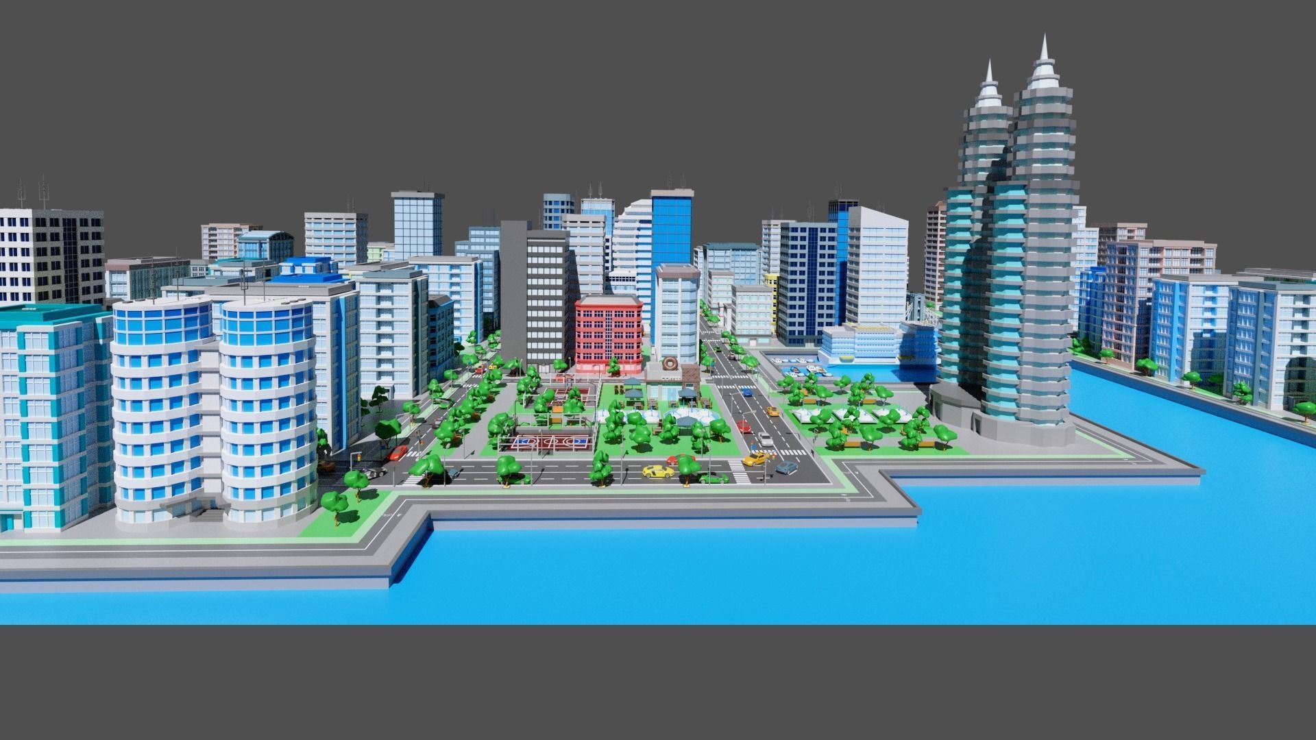 City 2 Metropolis Low-poly 3D model_17