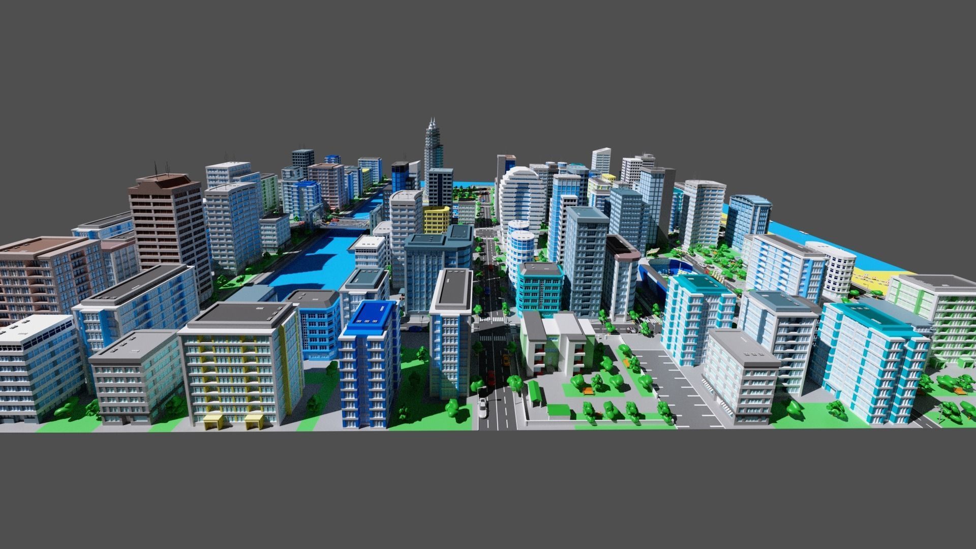 City 2 Metropolis Low-poly 3D model_15