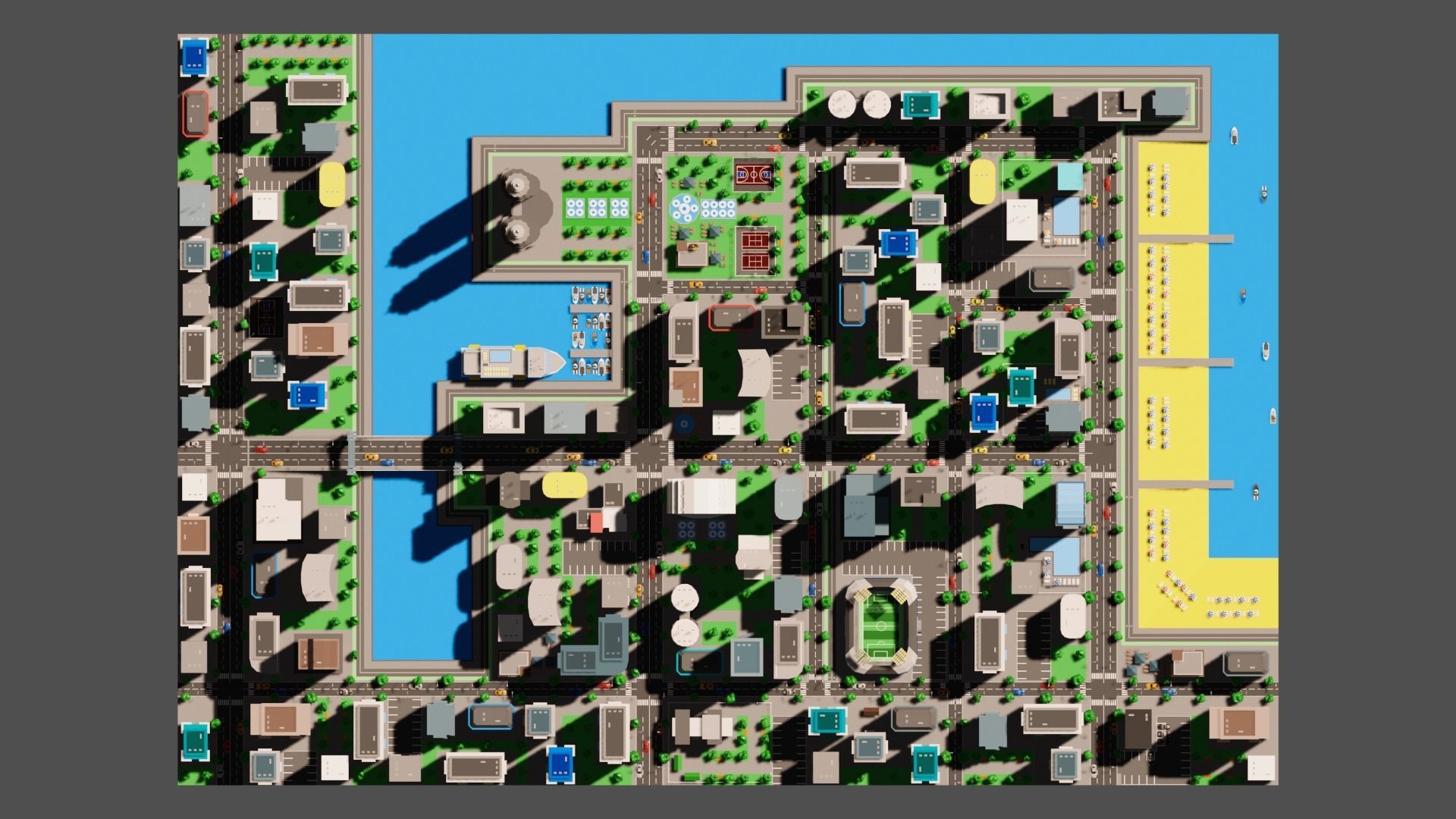 City 2 Metropolis Low-poly 3D model_5