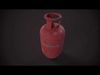 Indian Gas cylinder Low-poly 3D model_1
