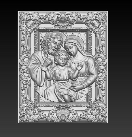 Holy Family New 3D print model_1