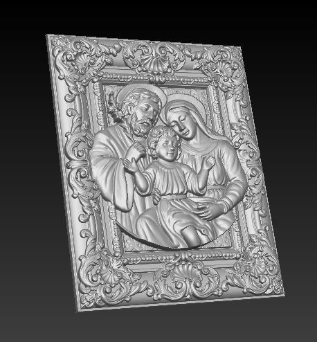 Holy Family New 3D print model_4
