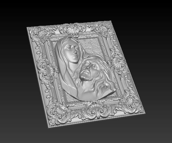 Jesus Christ maria New 3D print model_4