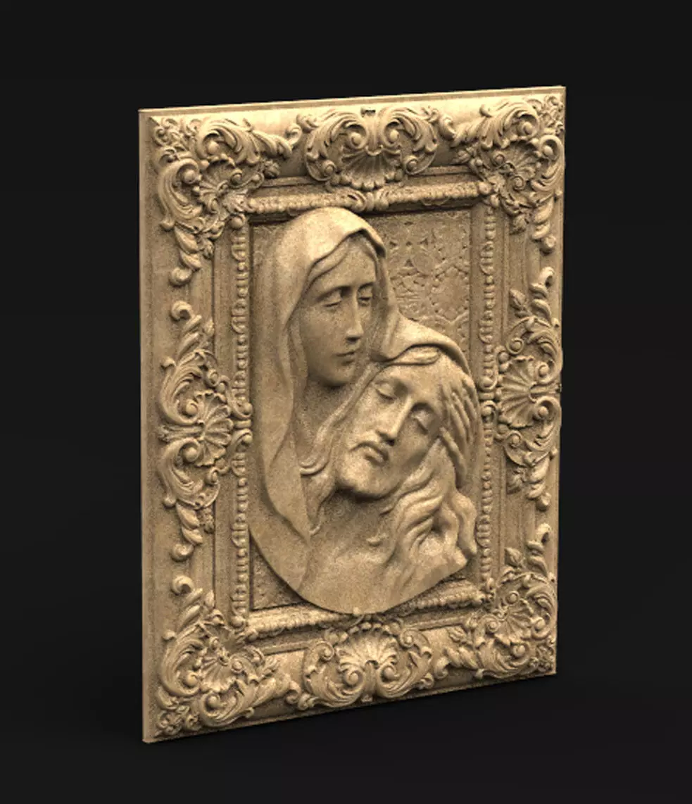 Jesus Christ maria New 3D print model_0