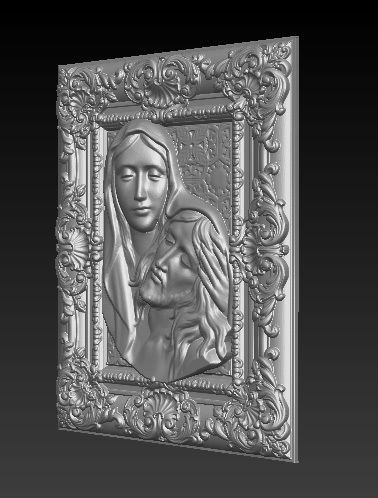 Jesus Christ maria New 3D print model_3